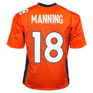 Peyton Manning Unsigned Denver Orange Football Jersey