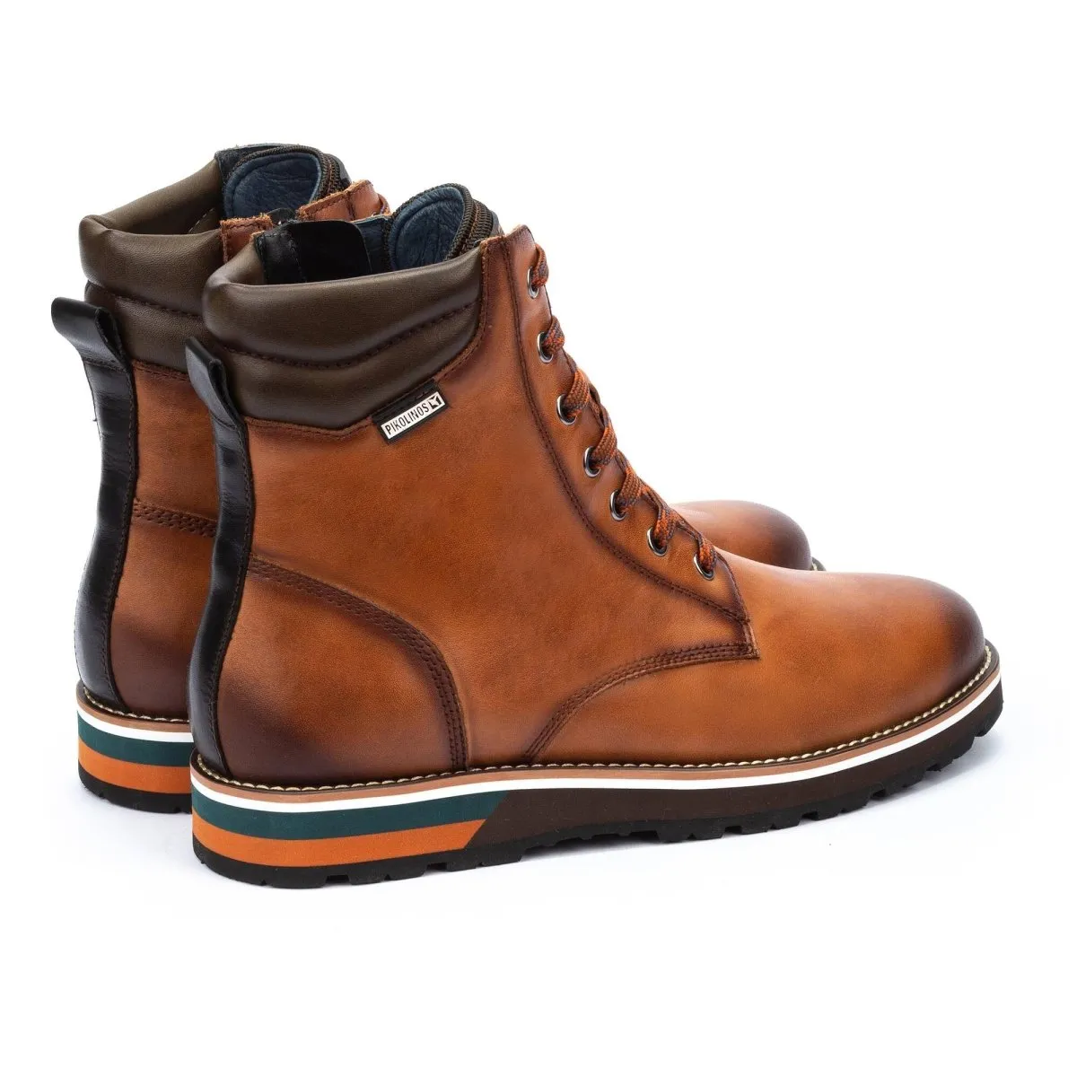 Pikolinos Pirineos M6s-8113c1 Men's Lace-up Ankle Boots In Brandy