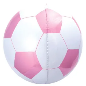 Pink Football Sphere Foil Balloon 15"