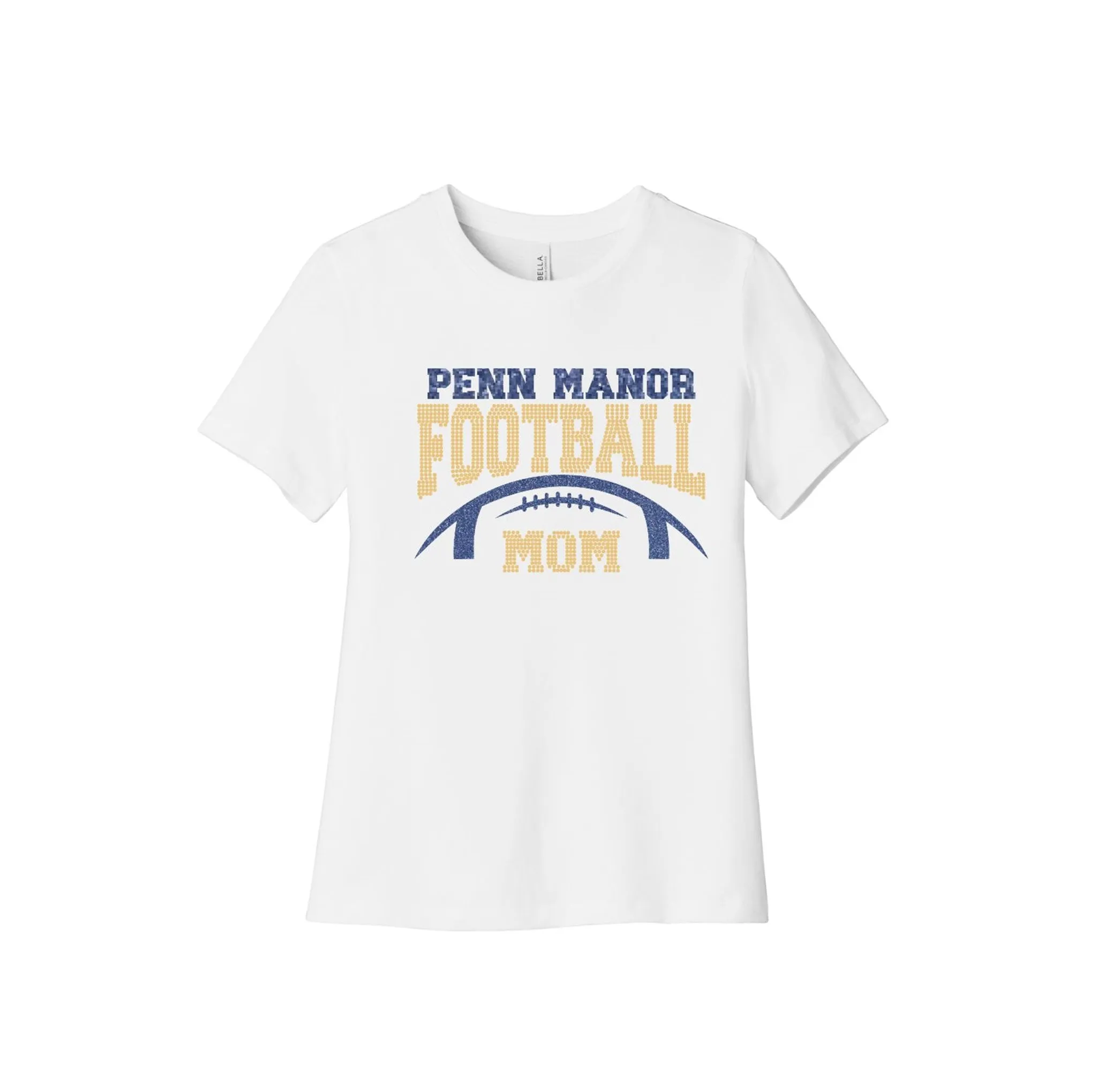 PM Football Mom Sparkle Tee 2024