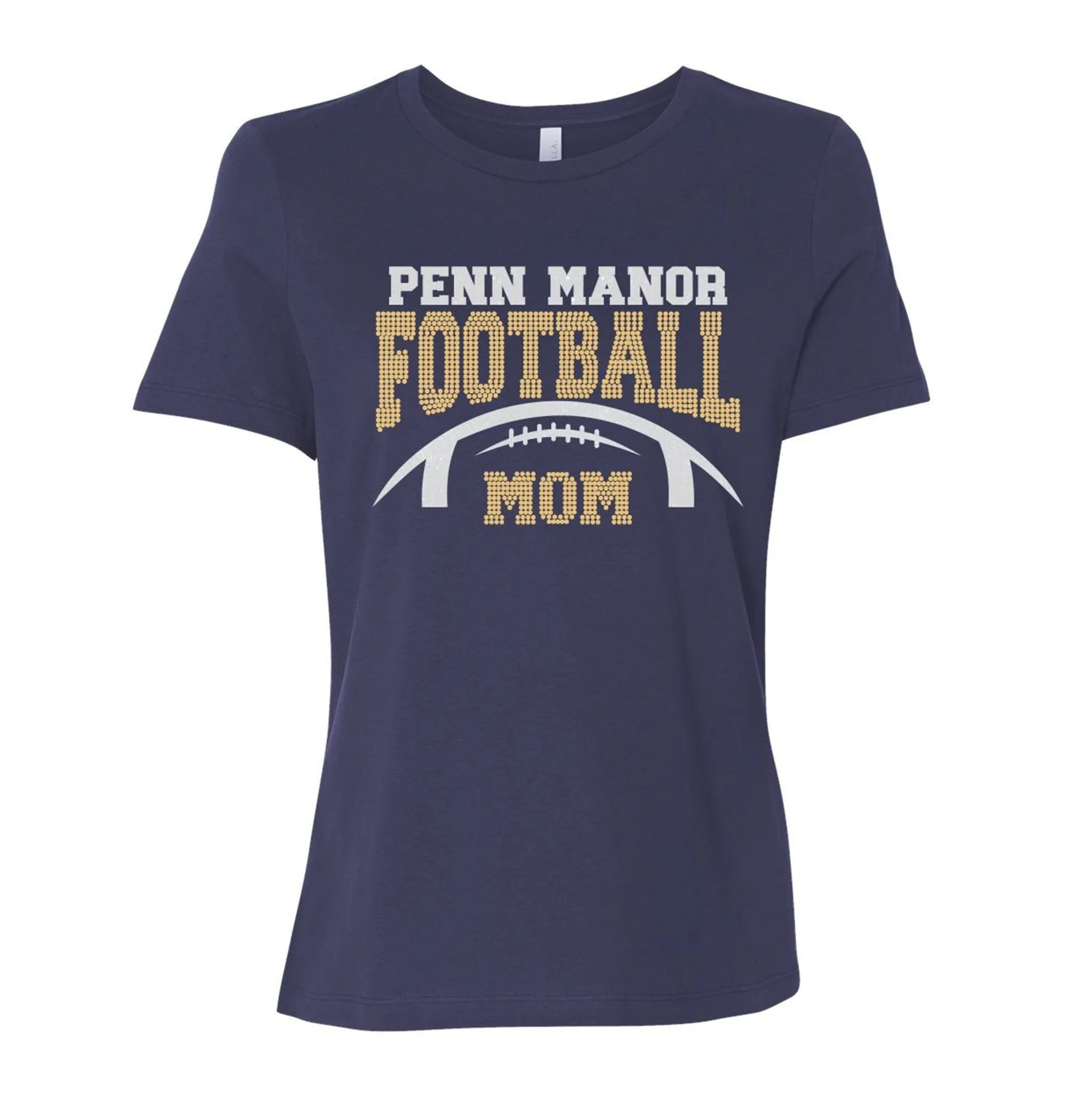 PM Football Mom Sparkle Tee 2024