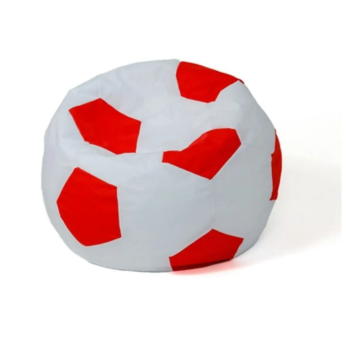 Pouffe GO GIFT White Red Oxford Football