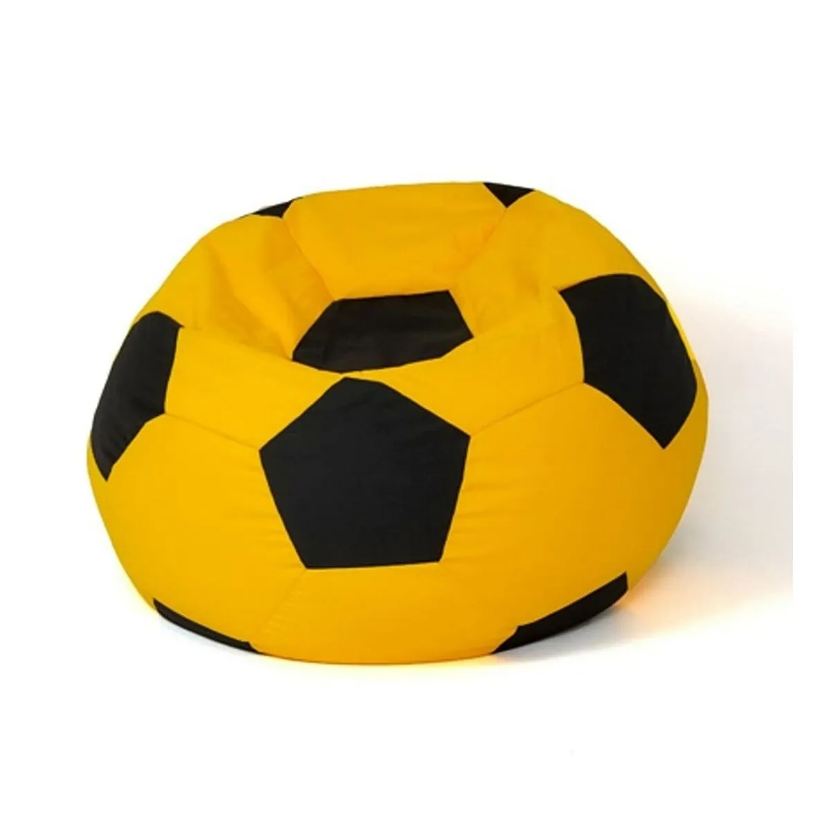 Pouffe GO GIFT Yellow Black Oxford Football