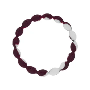 Power Band Football Bracelet | Maroon & White