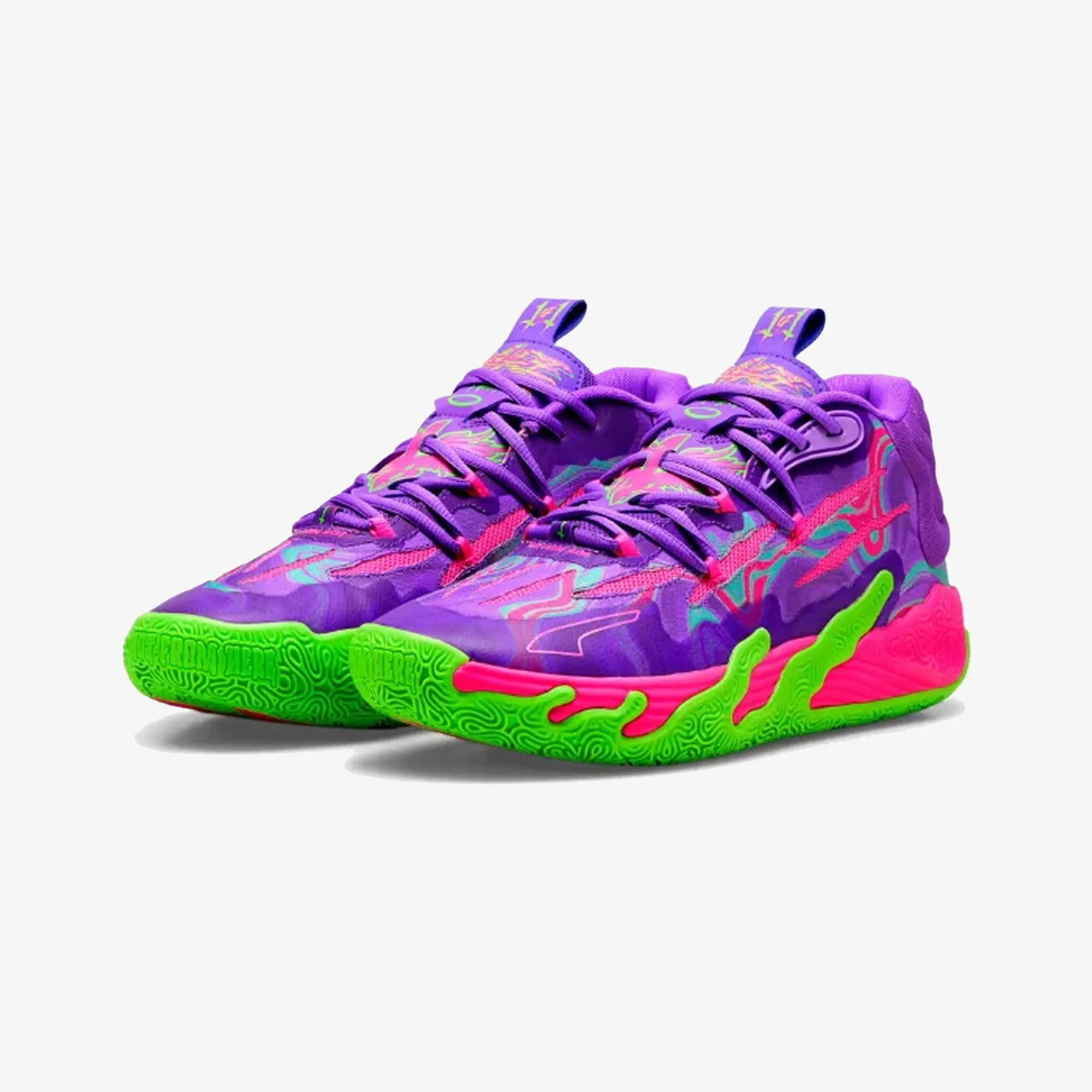 Puma | MB.03 TOXIC  { PURPLE GLIMMER-GREEN GECKO