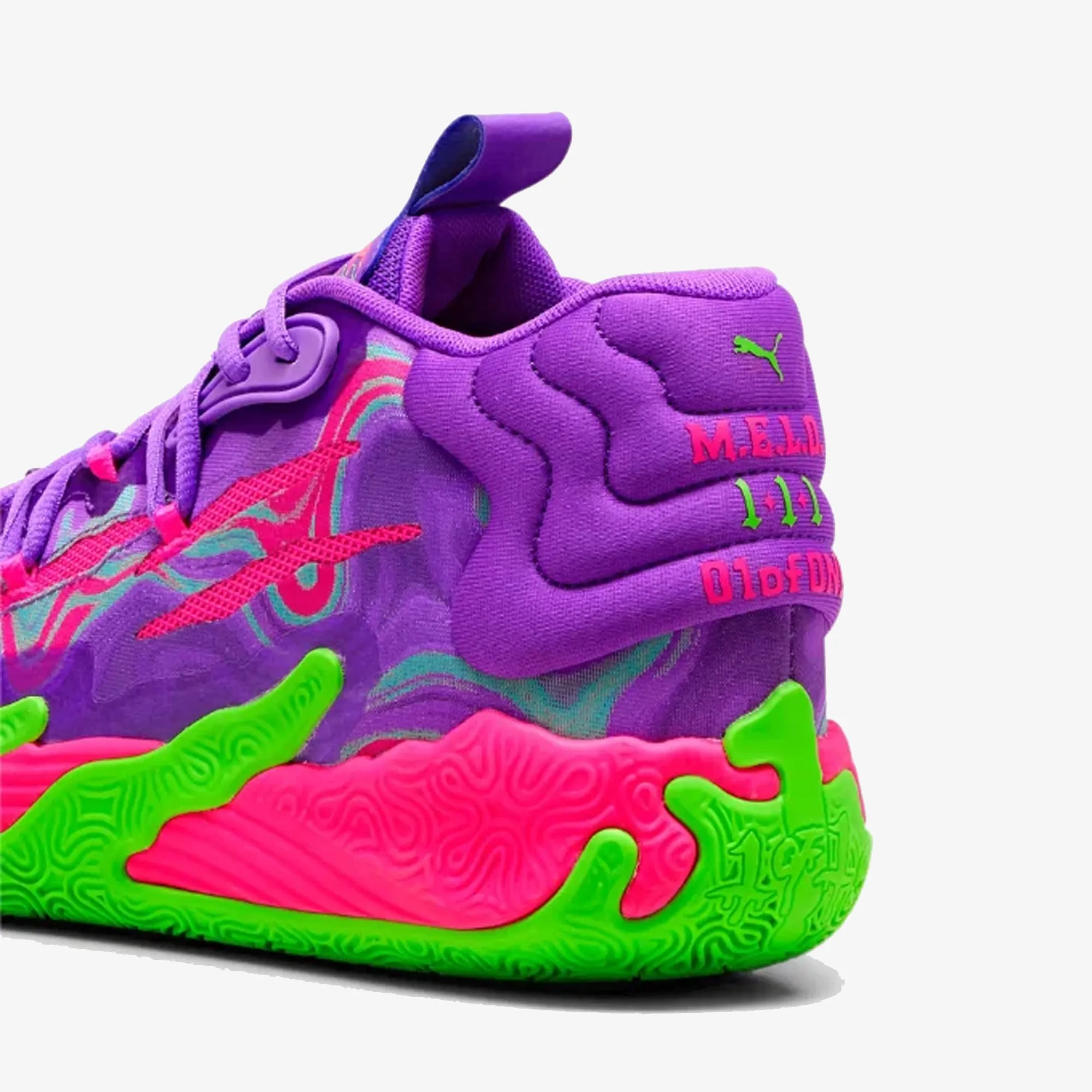 Puma | MB.03 TOXIC  { PURPLE GLIMMER-GREEN GECKO