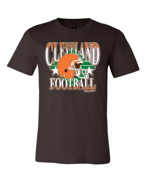 "Cleveland Vintage 80's Diamond Design" on Brown