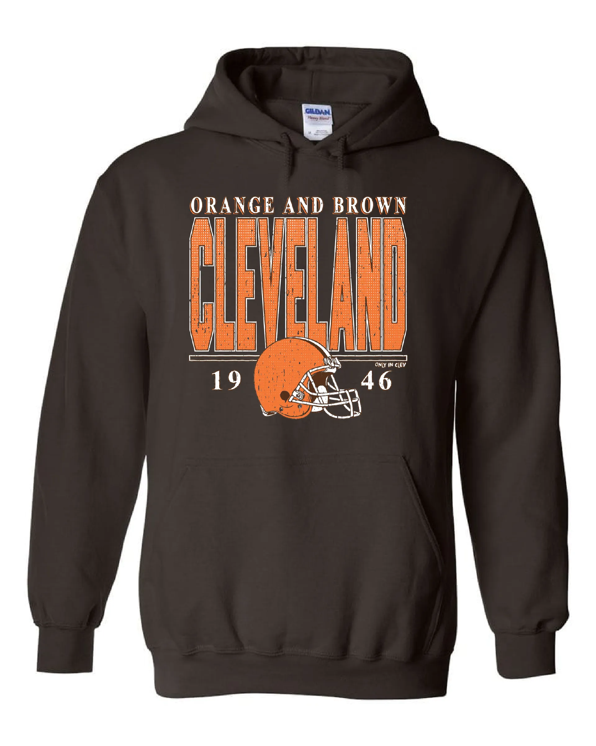 "Cleveland Vintage Football" on Brown