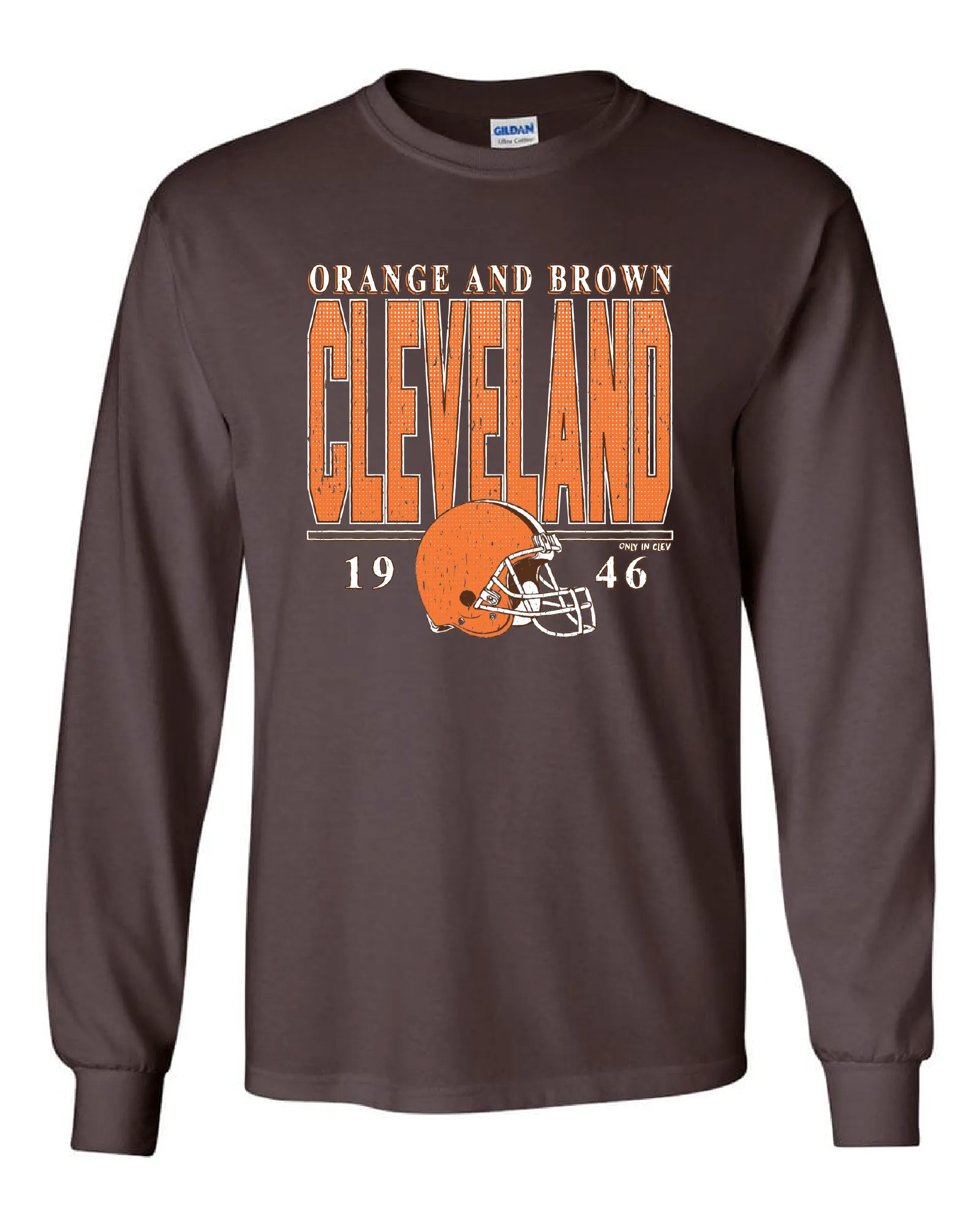 "Cleveland Vintage Football" on Brown