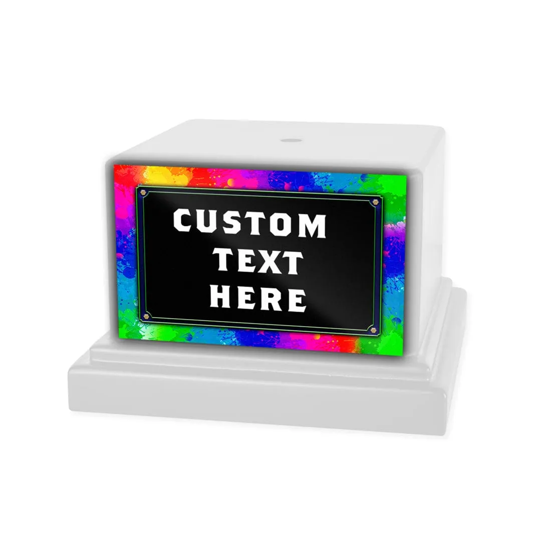 "Design Your Own" Name Plate for Mini Square Base