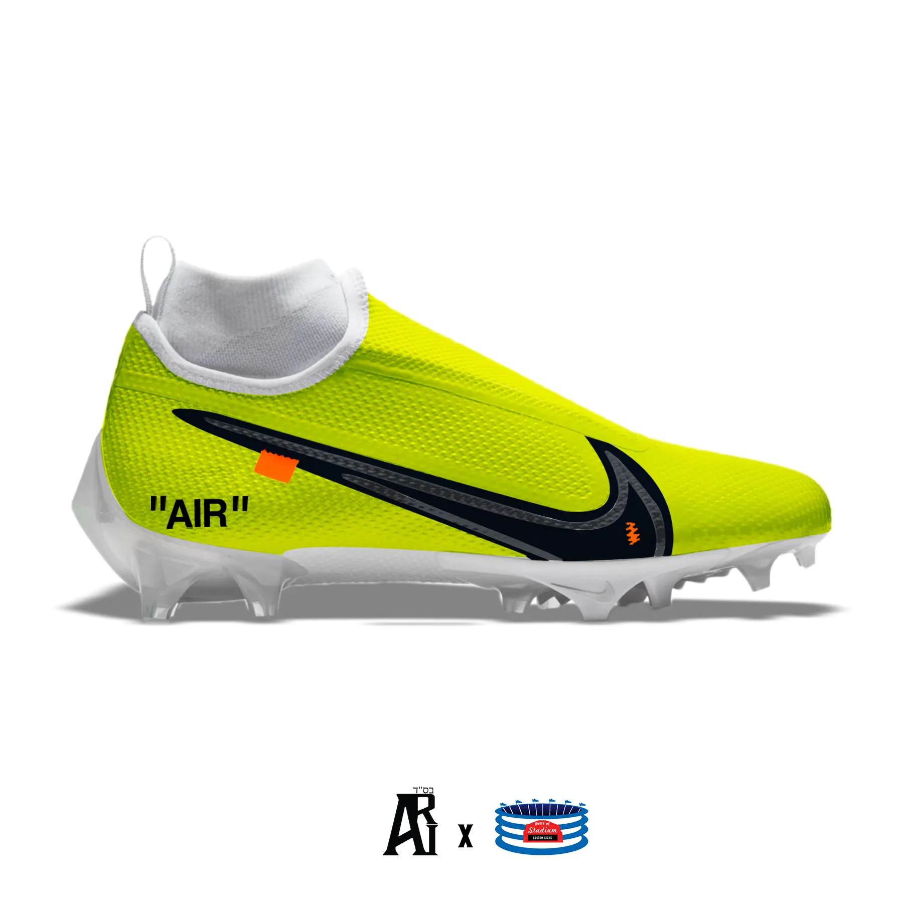 "OW Volt" Nike Vapor Pro 360 Cleats