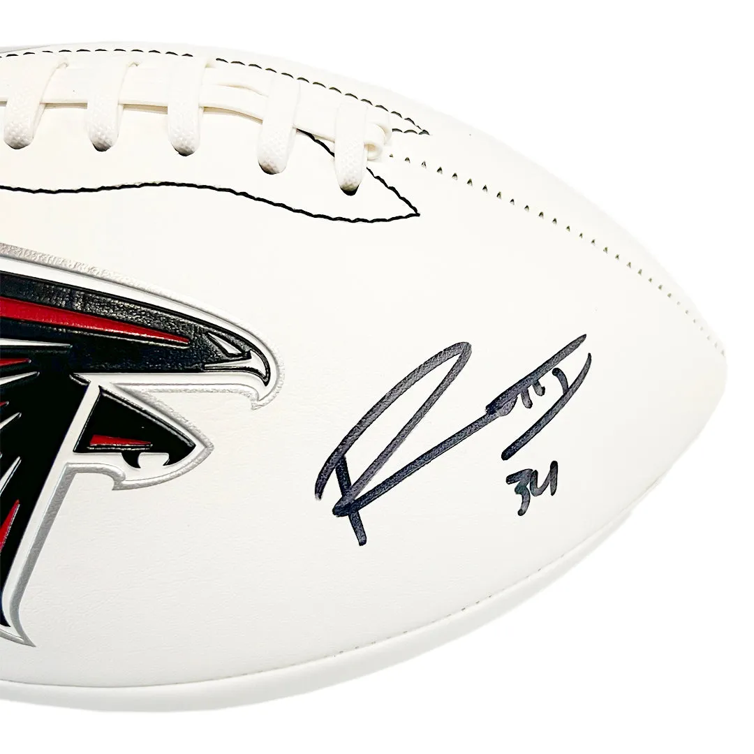 Ray-Ray McCloud Signed Atlanta Falcons Official NFL Team Logo White Football (Beckett)