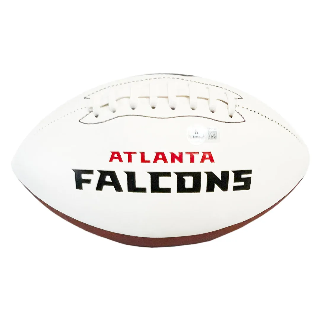 Ray-Ray McCloud Signed Atlanta Falcons Official NFL Team Logo White Football (Beckett)