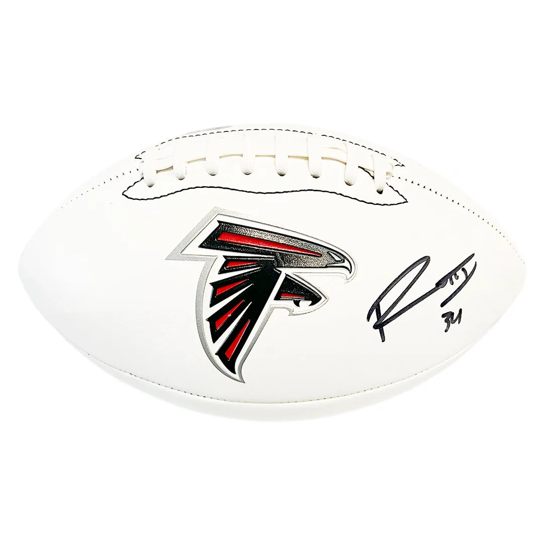 Ray-Ray McCloud Signed Atlanta Falcons Official NFL Team Logo White Football (Beckett)