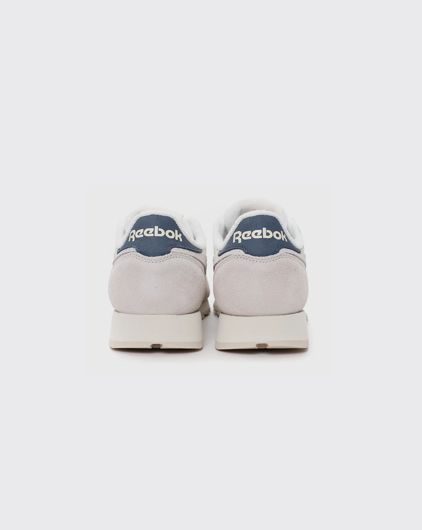 Reebok CL Leather Shoe - Chalk/Blue