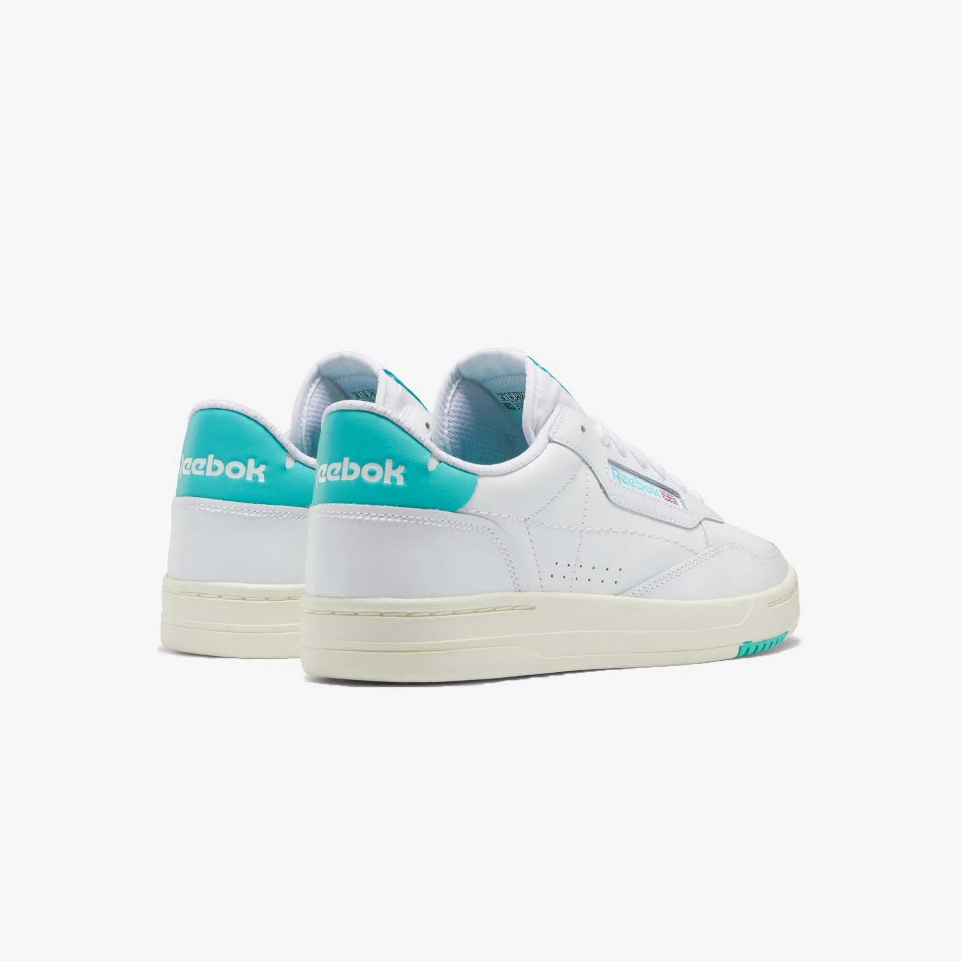 Reebok | COURT PEAK  { CLOUD WHITE / CLASSIC TEAL