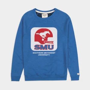 Retro SMU Football Logo Crewneck