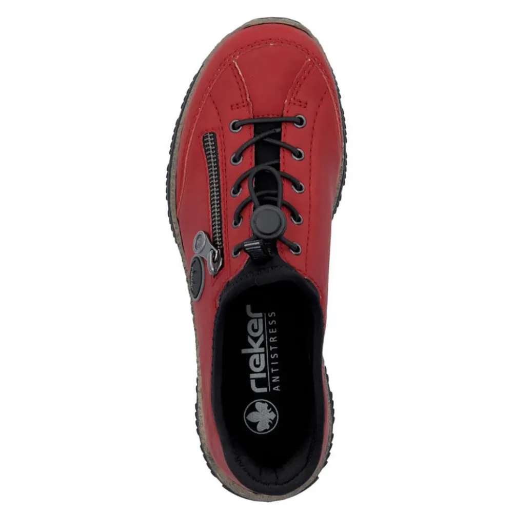 Rieker Nikita 67 Red Sneaker (Women's)