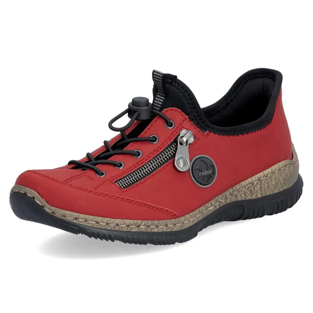 Rieker Nikita 67 Red Sneaker (Women's)