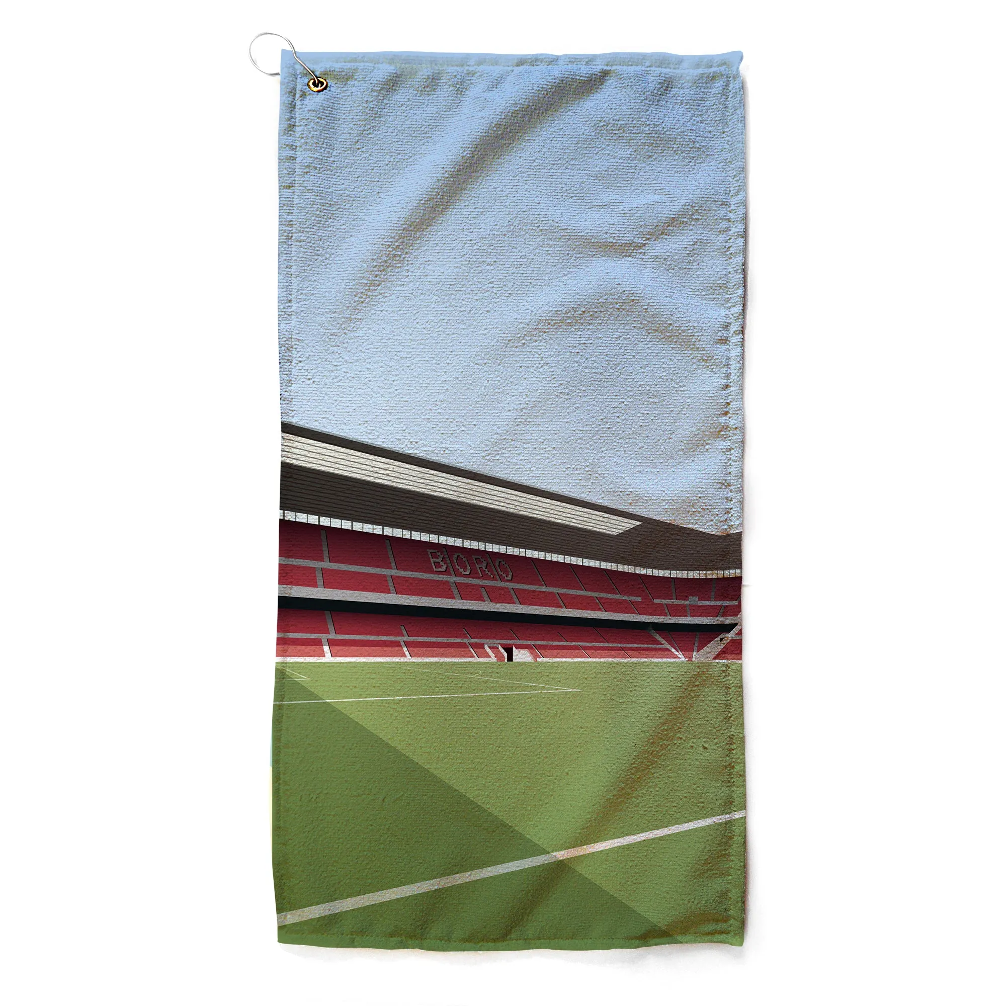 Riverside Stadium Illustrated Golf Towel