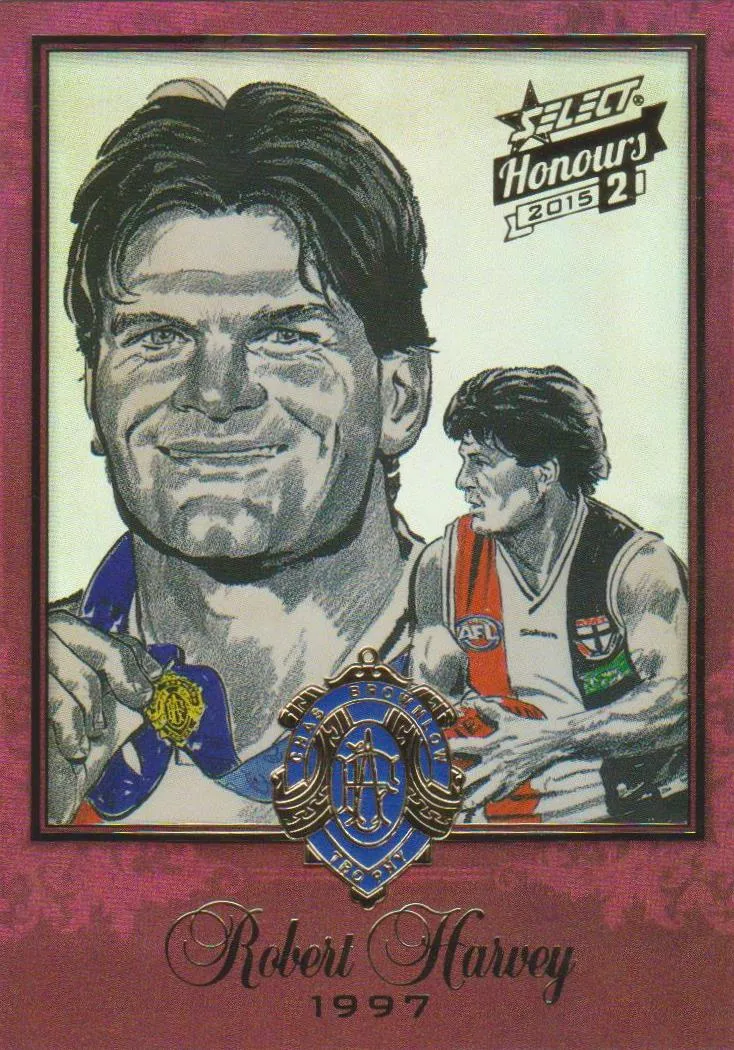 Robert Harvey, 1997 Brownlow Sketch, 2014 Select AFL Honours 2