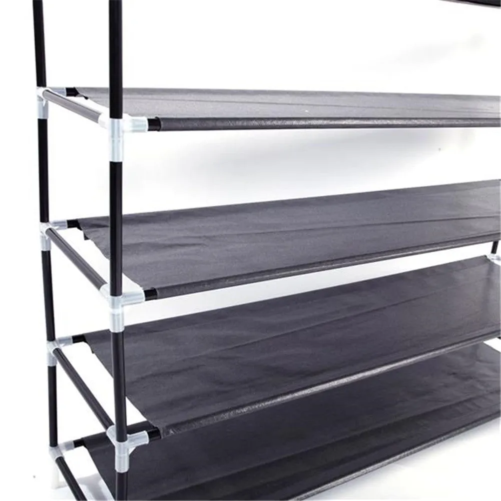 RONSHIN 5-layer Shoe Rack 100cm Super Wide Extra Large Black