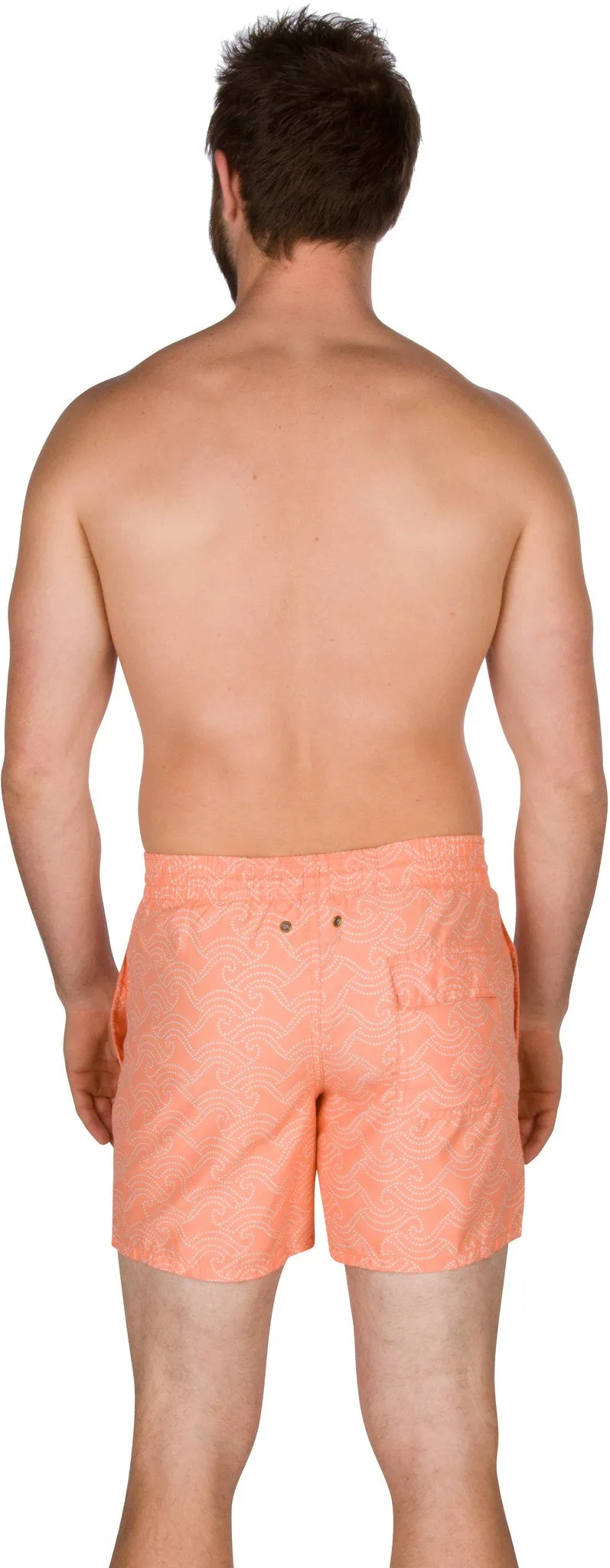 Sakkas Ollie Short Length Wave Dot Patterned Skate Surf Board Short / Swim Trunks