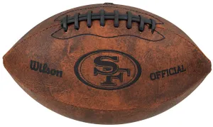 San Francisco 49er's 9" Throwback Football Vintage logo