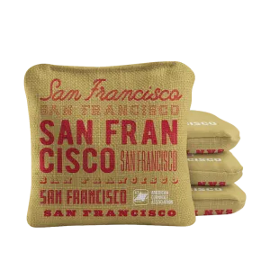 San Francisco Football Vintage Gameday Synergy Pro Cornhole Bags