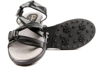 Sandbaggers: Women's Golf Sandals - Grace Black