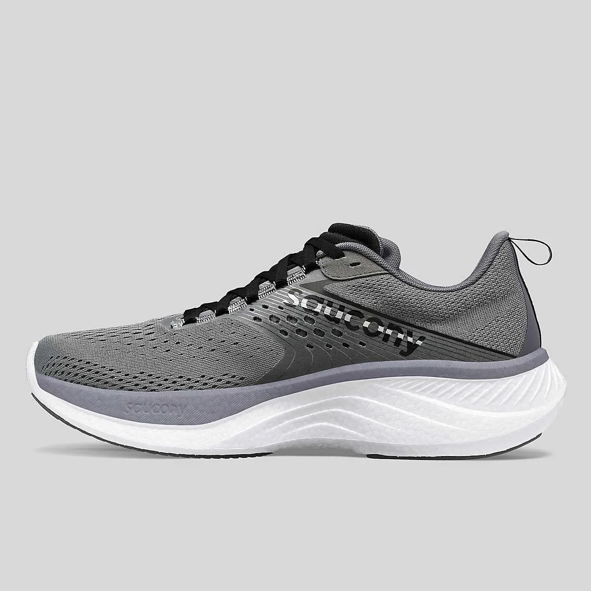 Saucony Men's Ride 17 Running Shoe Cinder/black