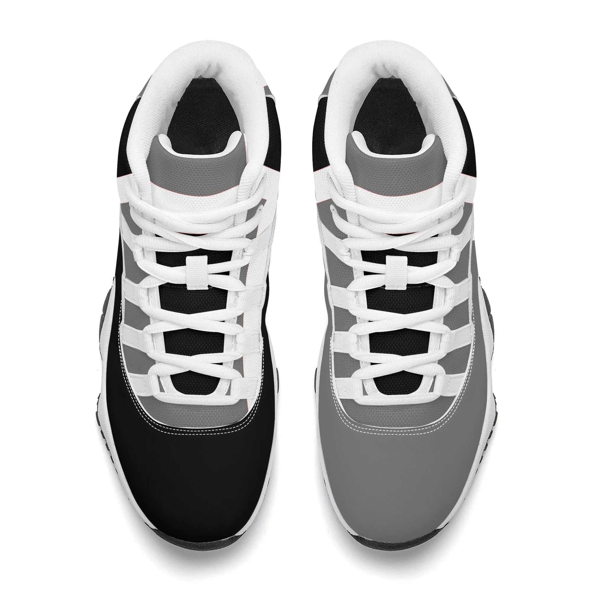 SF_S38 High Top Air Retro Sneakers - White