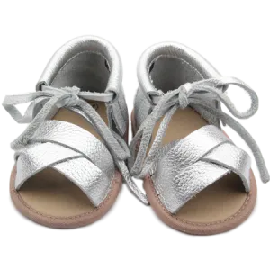 Silver Baby Shoes by Two Little Feet