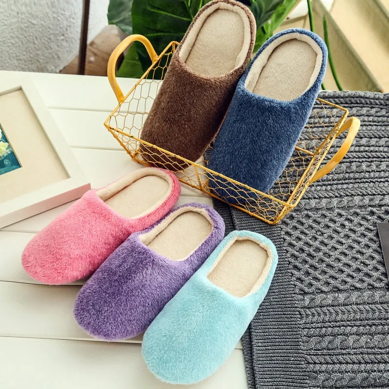 Slippers Women 2022 Indoor House plush Soft Cute Cotton Slippers Shoes Non-slip Floor Home Slippers Women Slides For Bedroom