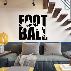 SnappySticker Football Wall Sticker PVC Vinyl Easy to Stick (27 X 30)