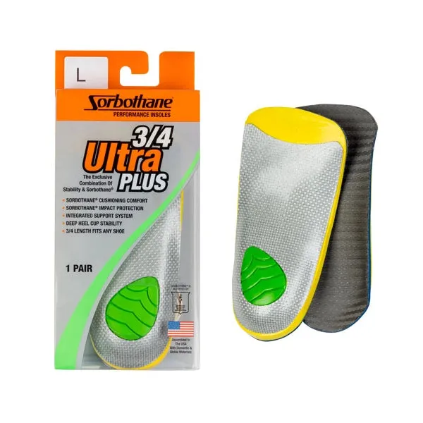 Sorbothane 3/4-Ultra PLUS Stability Insoles