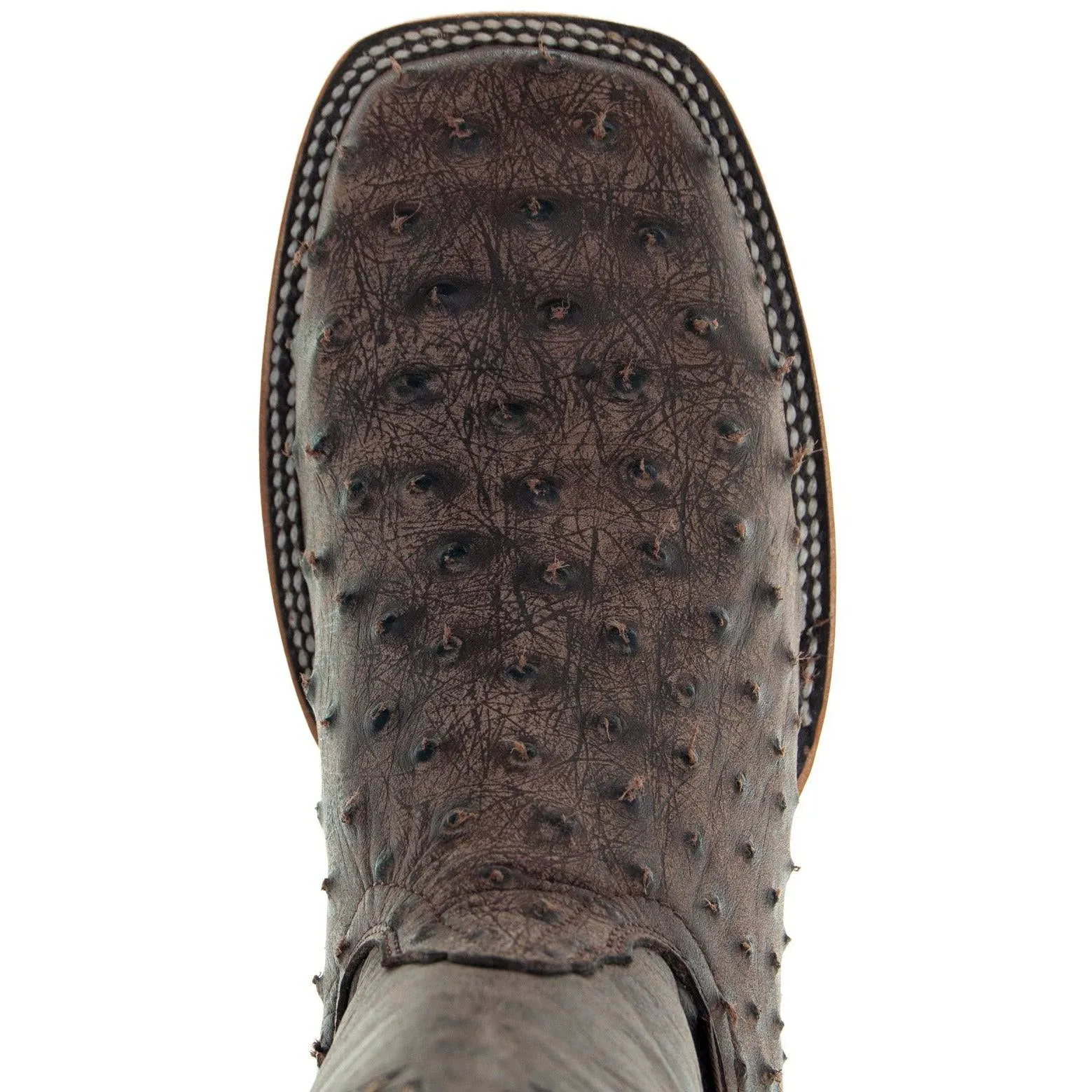 Soto Boots Mens Out of the Wild Brown Ostrich Print Boots H50031