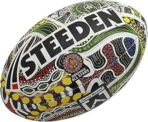 STEEDEN NRL INDIGENOUS ALL STARS SUPPORTER FOOTBALL RUGBY LEAGUE BALL - SIZE 5