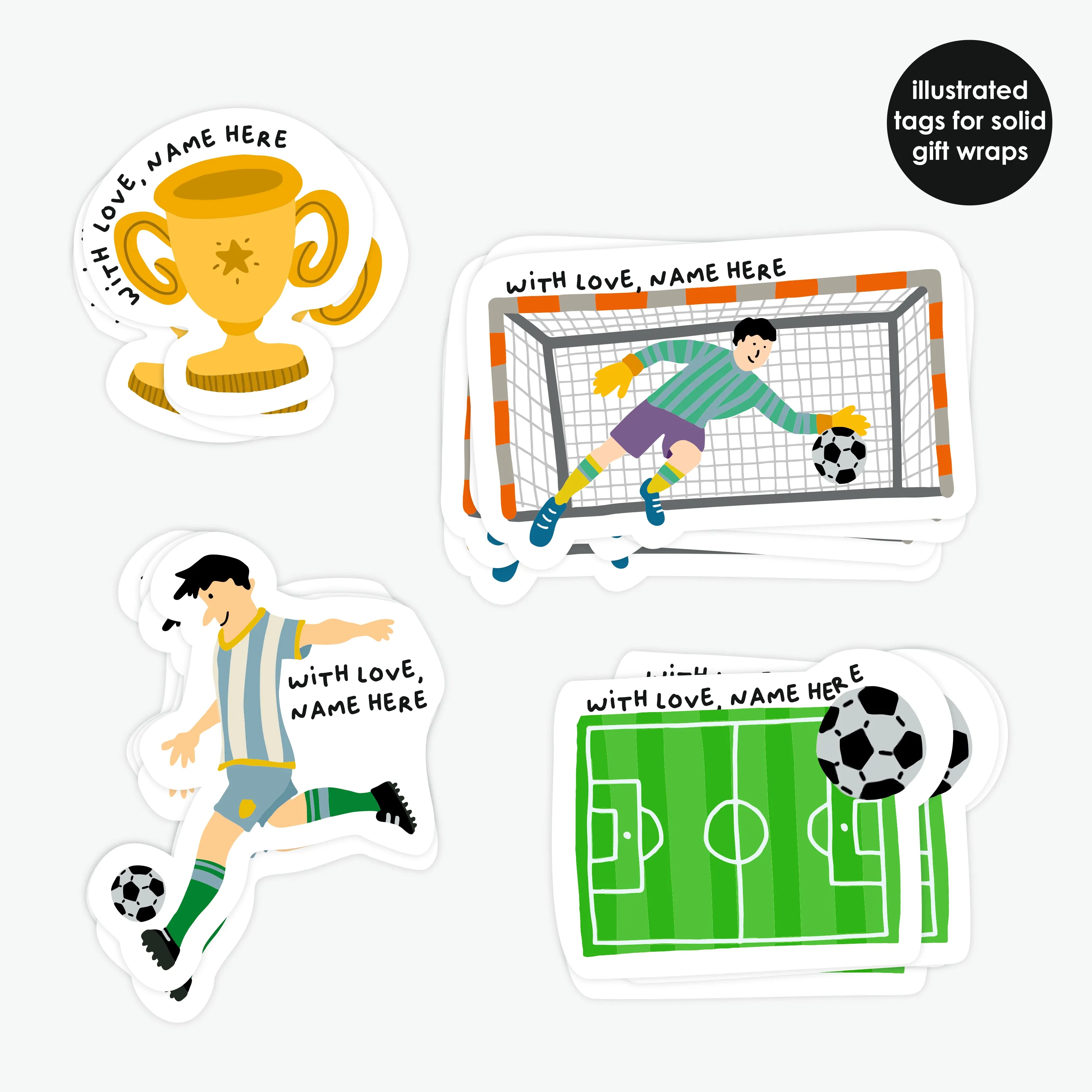 Stick On Tags | Football