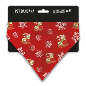 Swindon Town Christmas Snow Pet Bandana