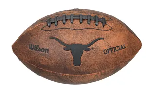 Texas  9" Throwback Football Vintage logo