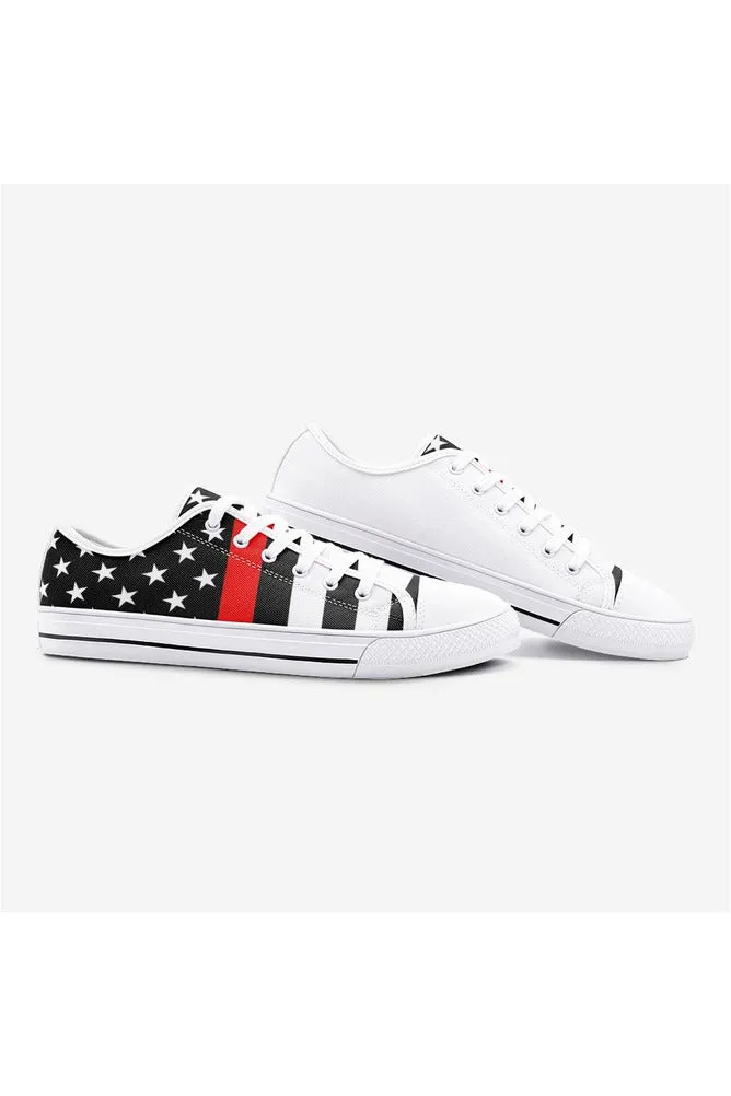 Thin Red Line Unisex Low Top Canvas Shoes