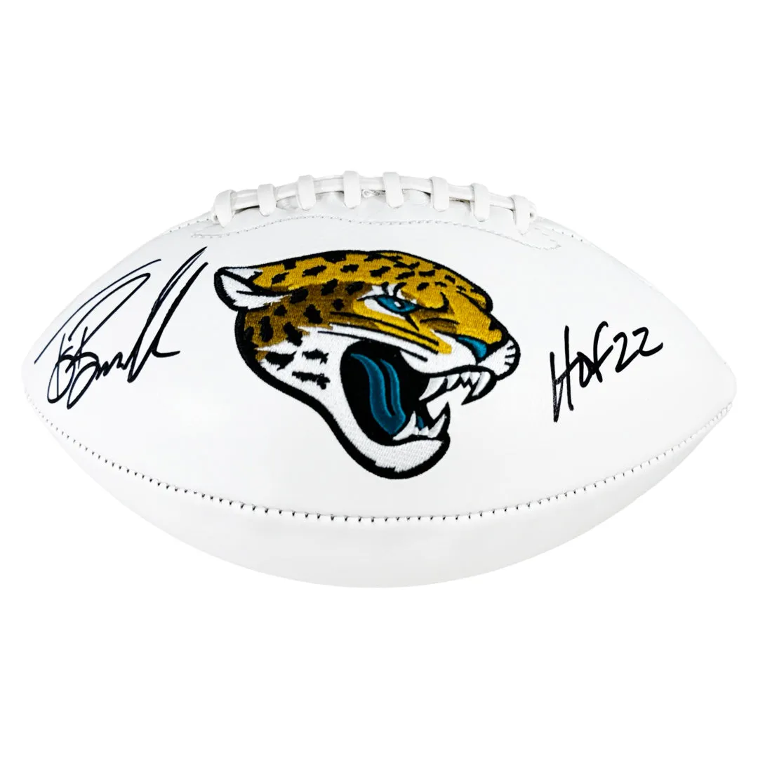 Tony Boselli Signed HOF 22 Inscribed Jacksonville Jaguars Official NFL Team Logo White Football (JSA)