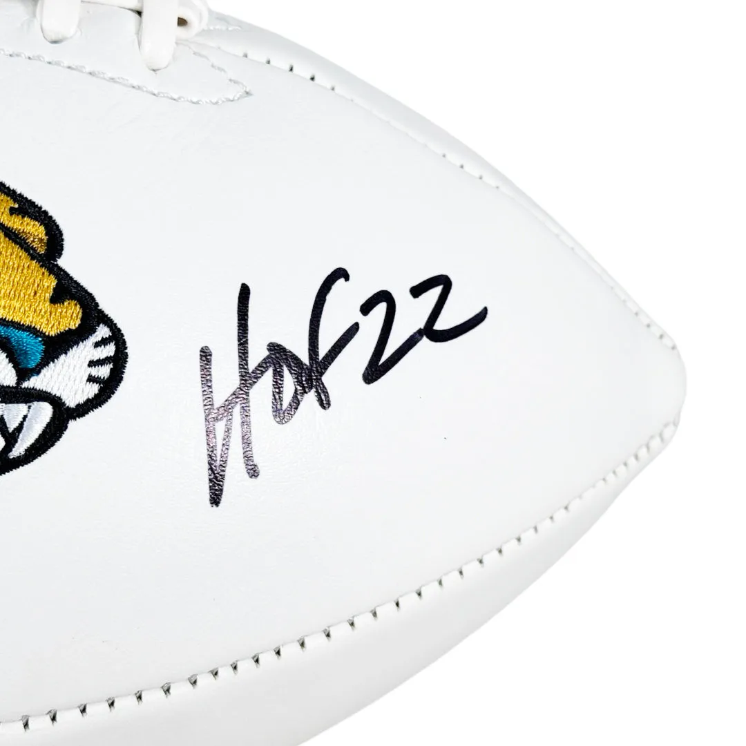 Tony Boselli Signed HOF 22 Inscribed Jacksonville Jaguars Official NFL Team Logo White Football (JSA)