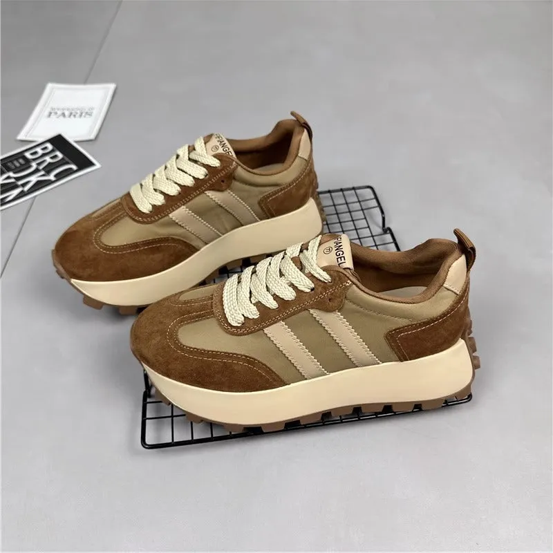 Trendy Retro Thick Sole Comfortable Waffle Dad Sneakers Shoes