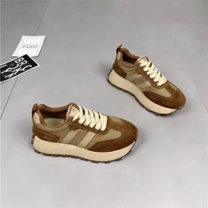 Trendy Retro Thick Sole Comfortable Waffle Dad Sneakers Shoes