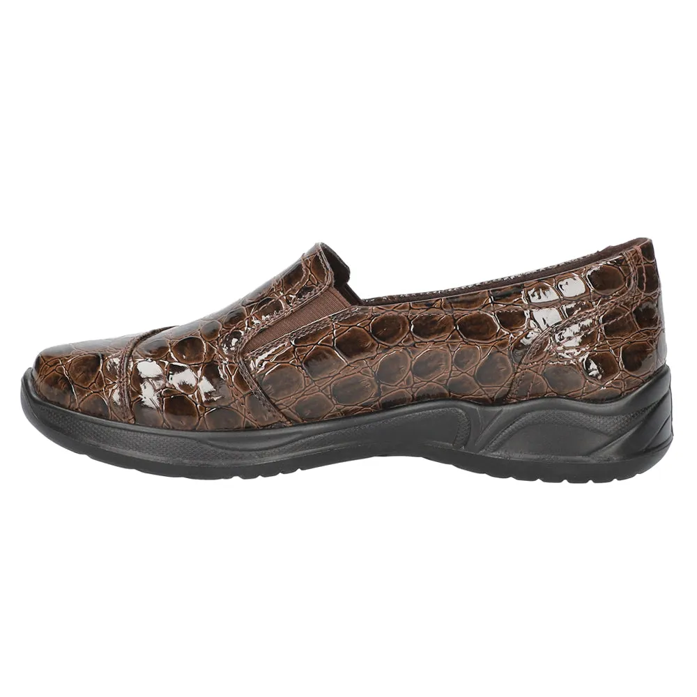 Tune Croc Slip On Flats