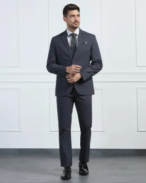 Two Piece Charcoal Textured Formal Suit - Pax