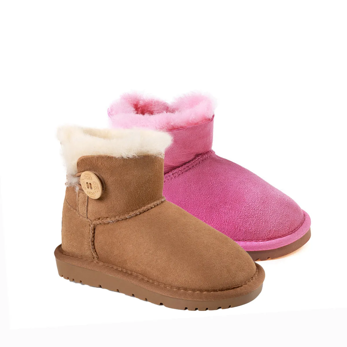 Ugg Kids Mini Button Boots (Water Resistant)