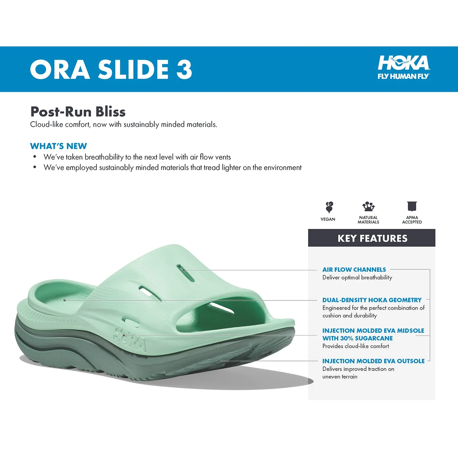 Unisex Hoka Ora Recovery Slide 3 Pink Yarrow EVA